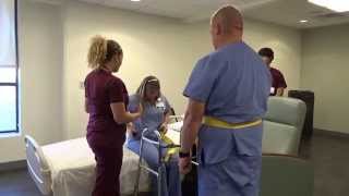 Physical Therapy Transfer Training  How To Transfer From Wheelchair To Bed [upl. by Kciderf235]