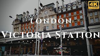 London Victoria Station Walk Through England 4K [upl. by Barbabas]