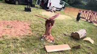 A fabulous range of wooden sculpture at Caerleon festival 2024 [upl. by Cortie]