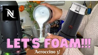 How To Foam Milk With Aeroccino 3 Make Coffee With Foam Tips amp Tricks  Easy Foamed Latte Recipe [upl. by Retsam]