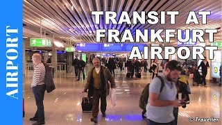 TRANSIT WALK AT FRANKFURT Airport FRA Terminal 1  Connection Flight Transfer Arriving amp Departing [upl. by Itnavart]